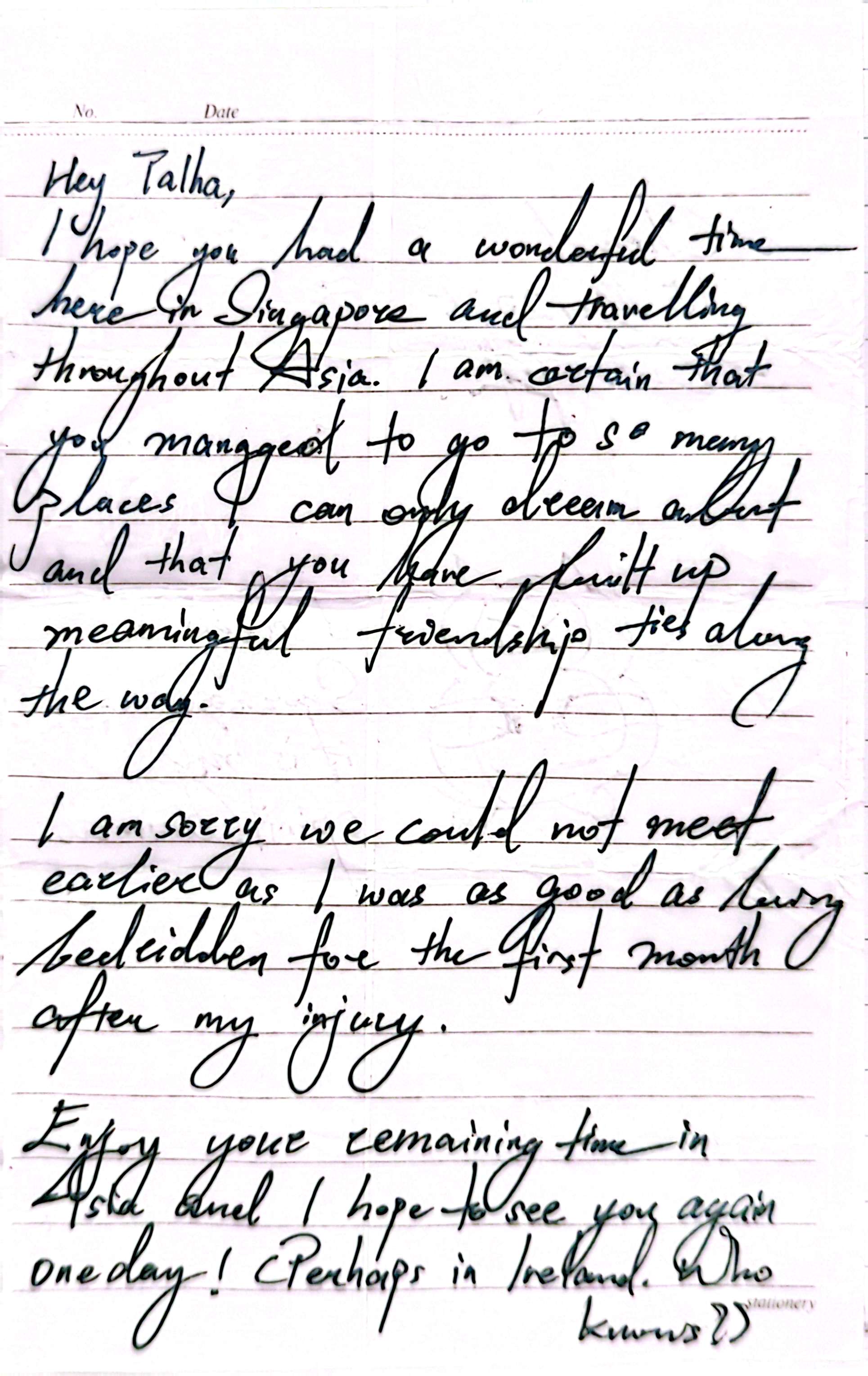 Letter from Cheryl